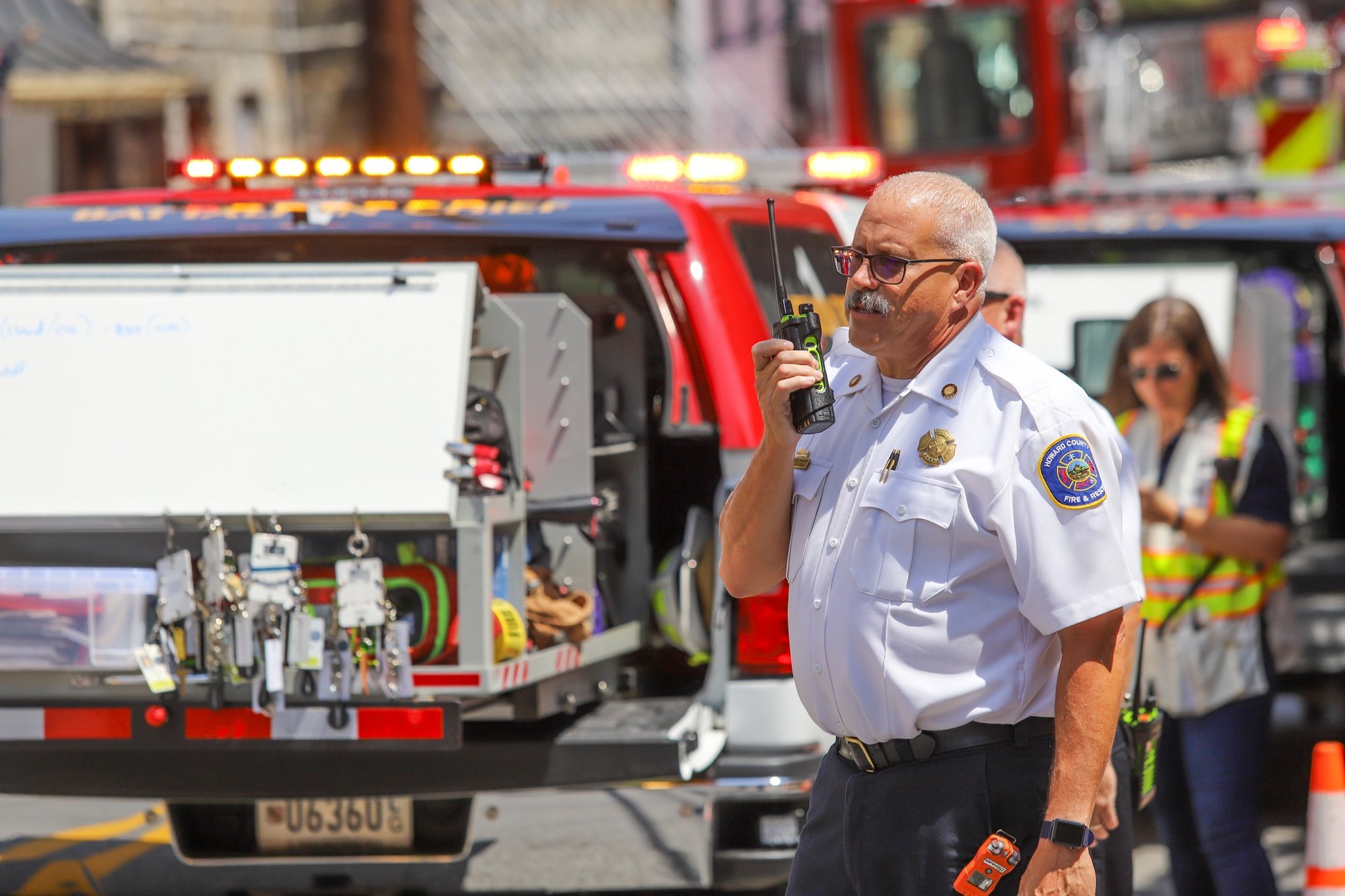 Chief Steve Hardesty on incident scene