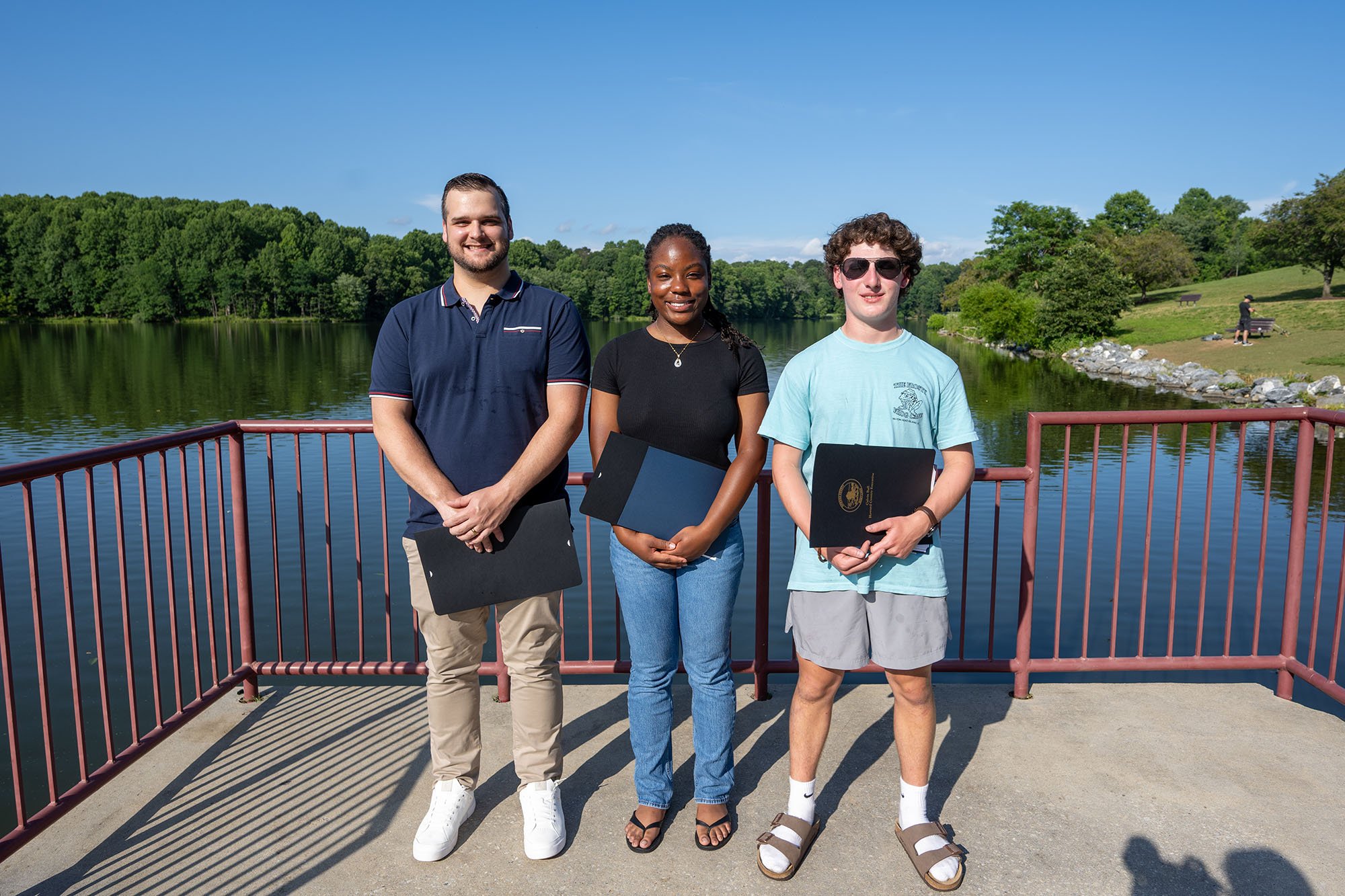 Civilian rescuers at Centennial Park -